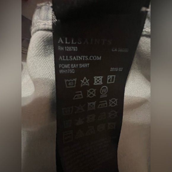 AllSaints Pome Bay Shirt Size M - Picture 7 of 7